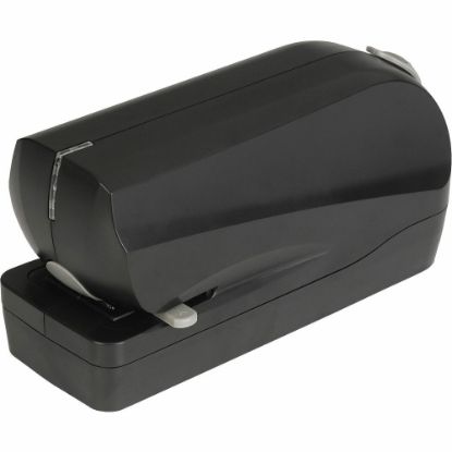 Picture of Business Source Electric Flat Clinch Stapler - 20 of 20lb Paper Sheets Capacity - 210 Staple Capacity - Full Strip - 6 x AA Batteries - Battery Included - 1 Each - Black