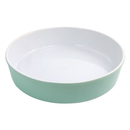 Picture of Martha Stewart Stoneware Pie Pan, 2-1/2inH x 10-1/4inW x 10-1/4inD, Turquoise