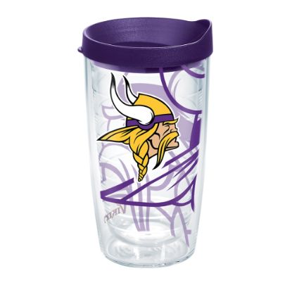 Picture of Tervis NFL Tumbler With Lid, 16 Oz, Minnesota Vikings, Clear