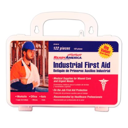 Picture of Ready America 122-Piece Industrial First Aid Kits, White, Pack of 4 Kits