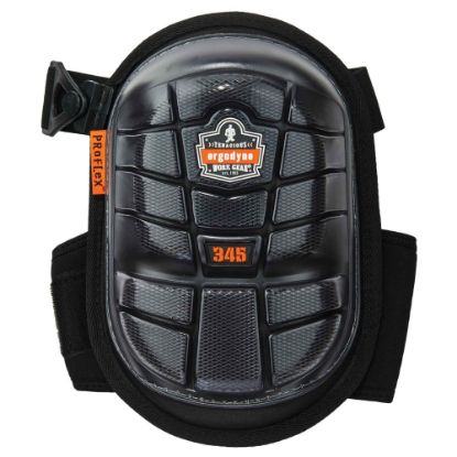 Picture of Ergodyne ProFlex Gel Knee Pads, Injected Long Cap, One Size, Black, 345