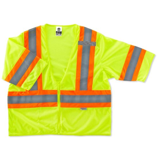 Picture of Ergodyne GloWear Safety Vest, 2-Tone, Type-R Class 3, Large/X-Large, Lime, 8330Z