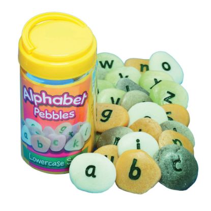 Picture of Yellow Door Lowercase Alphabet Pebbles, Set Of 26 Pebbles