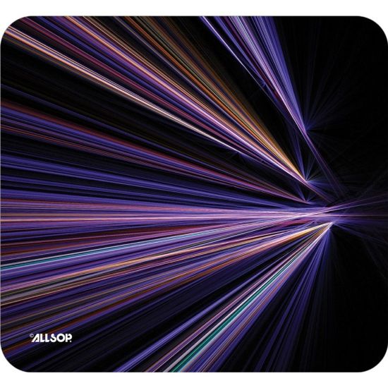 Picture of Allsop NatureSmart Image Mousepad - Tech Purple Stripes - (30600) - Tech Purple Stripes - 0.10in x 8.50in Dimension - Natural Rubber, Latex - Anti-skid