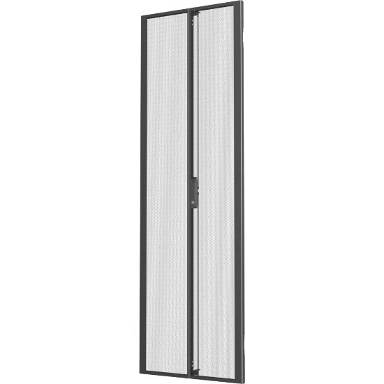 Picture of Vertiv 42U x 800mm Wide Split Perforated Doors Black - Metal - Black - 42U Rack Height - 2 Pack - 31.5in Width