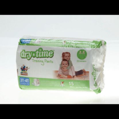 Picture of DryTime Disposable Training Pants, Large, 32 - 40 Lb, White, 15 Training Pants Per Bag, Case Of 8 Bags