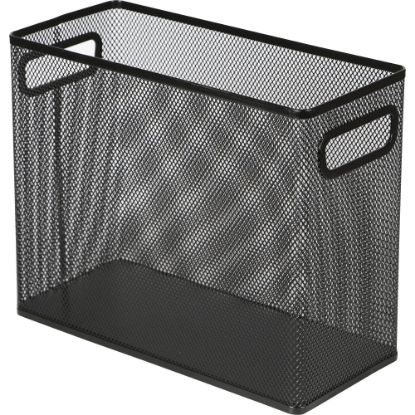 Picture of Lorell Mesh Desktop Hanging File Folder, Letter-Size, Black