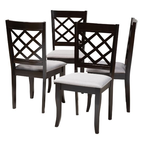 Picture of Baxton Studio 9726 Dining Chairs, Gray, Set Of 4 Chairs