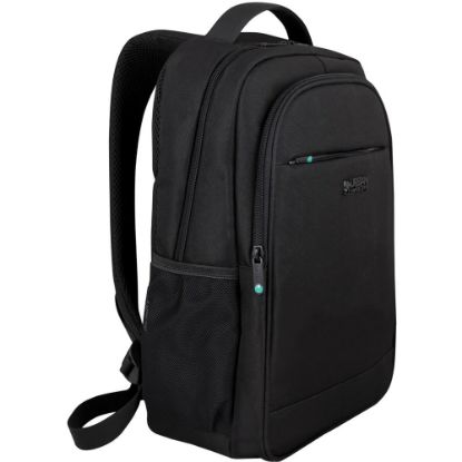 Picture of Urban Factory DAILEE Carrying Case (Backpack) for 17.3in Notebook - Black - Water Resistant - Nylon Body - Shoulder Strap, Trolley Strap, Handle - 19.9in Height x 13.6in Width x 7.3in Depth - Retail