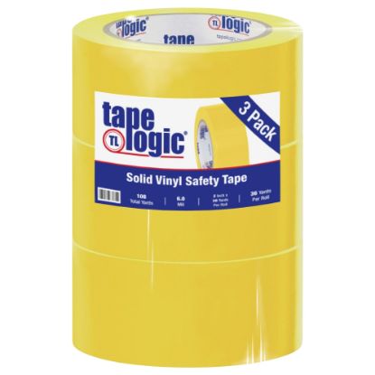 Picture of BOX Packaging Solid Vinyl Safety Tape, 3in Core, 2in x 36 Yd., Yellow, Case Of 3