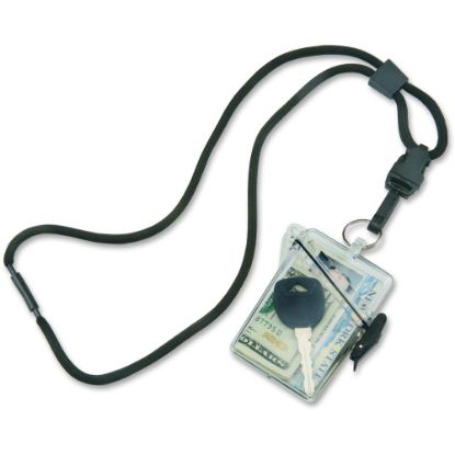 Picture of SKILCRAFT Waterproof Multi ID Holder With Lanyard, 6inH x 6inW x 6inD, Pack Of 12 (AbilityOne 8455-01-625-9782)