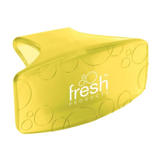 Picture of Fresh Products Eco Clip Toilet And Trash Air Fresheners, Citrus Scent, 1.9 Oz, Yellow, Pack Of 72 Air Fresheners