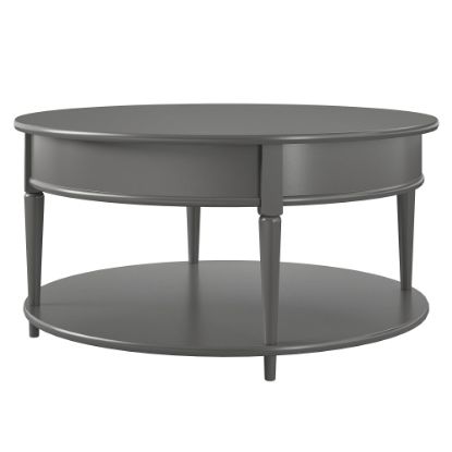 Picture of Ameriwood Home Aurora Coffee Table, 18-1/8inH x 35-7/8inW x 35-7/8inD, Gray