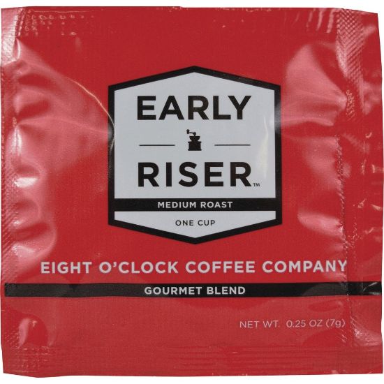 Picture of Eight O-Clock Coffee Early Riser Medium Roast Regular Coffee Soft Pouch, Pack Of 200