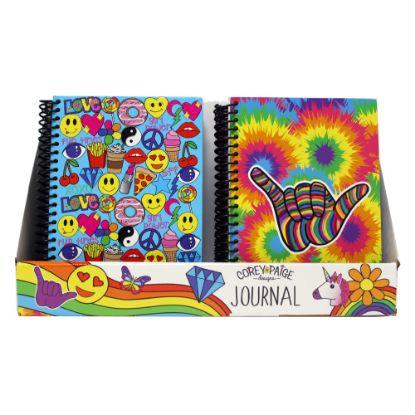 Picture of Inkology Corey Paige Journals, 5-7/8in x 8-1/4in, College Ruled, 96 Pages (192 Sheets), Assorted Designs, Pack Of 8 Journals