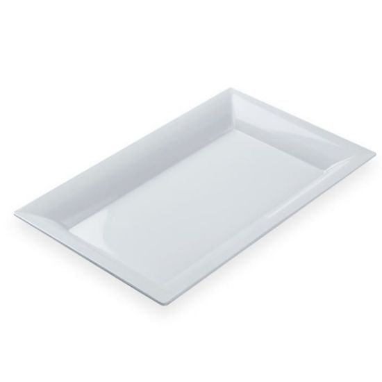 Picture of American Metalcraft Melamine Platters, 13in x 21in, White, Pack Of 8 Platters