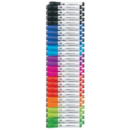 Picture of U Brands Low-Odor Dry-Erase Markers, Chisel Tip, White Barrel, Assorted Ink Colors, Pack Of 48 Markers