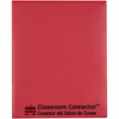 Picture of C-Line Classroom Connector School-To-Home Folders, 8-1/2in x 11in, Red, Box Of 25 Folders