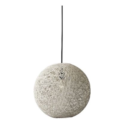 Picture of Adesso Havana Large Pendant Lamp, 15inW, Cream Shade/Black Base