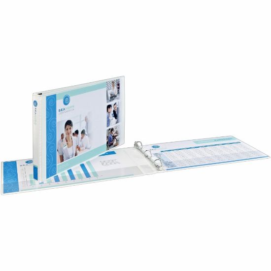 Picture of Avery Heavy-Duty 3-Ring Binder With Locking One-Touch EZD Rings, 3in Slant Rings, White