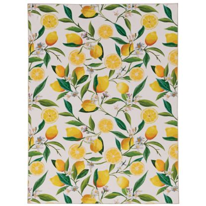 Picture of Linon Washable Area Rug, 5ft x 7ft, Samara Ivory/Yellow