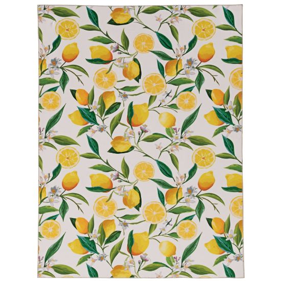 Picture of Linon Washable Area Rug, 5ft x 7ft, Samara Ivory/Yellow