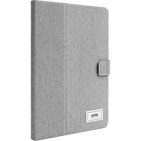 Picture of Solo New York RE:Think Polyester Universal Tablet Case, 12inH x 1-3/8inW x 9-1/4inD, 51% Recycled, Gray