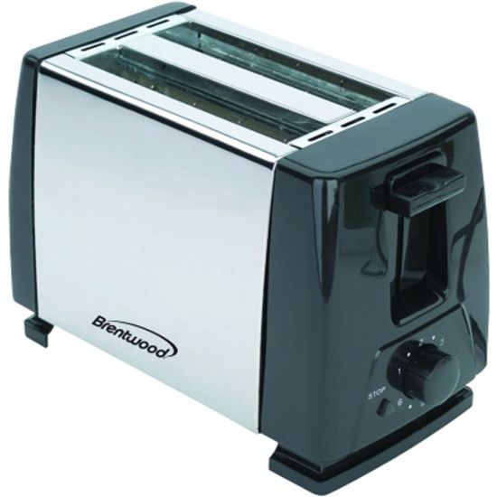 Picture of Brentwood 2-Slice Toaster, Silver/Black