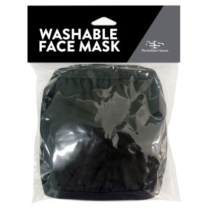 Picture of The Emblem Source Washable Adult Face Masks, Black, Pack Of 3 Masks