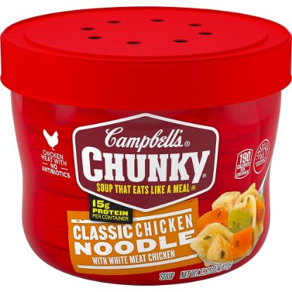 Picture of Campbells Chunky Classic Chicken Noodle Soup Bowls, 15.25 Oz, Case Of 8 Bowls