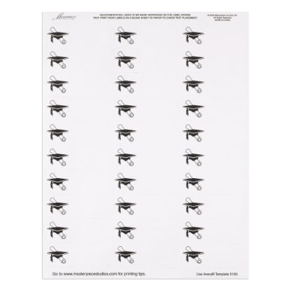 Picture of Great Papers! Address Labels, 2400048, Rectangle, 1in x 2 3/8in, Mortar Graduation, Pack Of 150