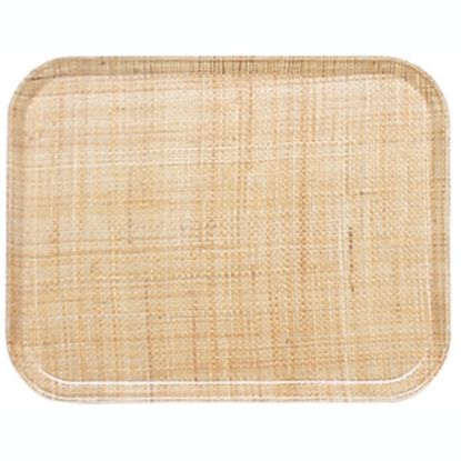 Picture of Cambro Camtray Rectangular Serving Trays, 14in x 18in, Rattan, Pack Of 12 Trays