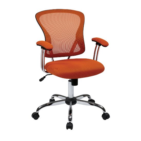 Picture of Office Star Avenue Six Juliana Mesh Task Chair, Orange/Silver