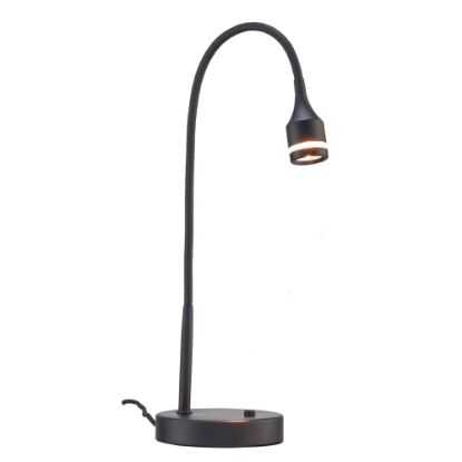 Picture of Adesso Prospect LED Gooseneck Desk Lamp, Adjustable Height, 18inH, Black