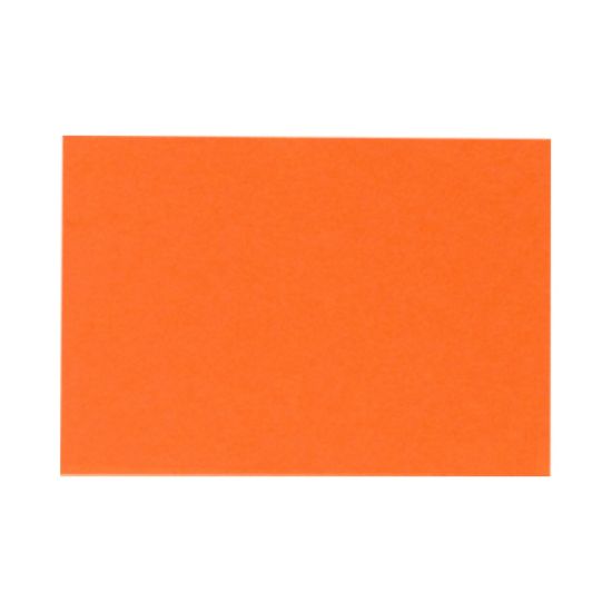 Picture of LUX Flat Cards, A9, 5 1/2in x 8 1/2in, Mandarin Orange, Pack Of 50