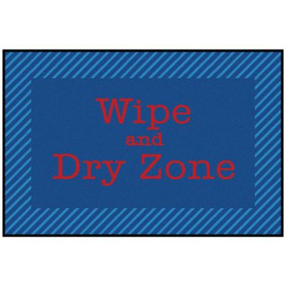 Picture of Carpets for Kids KID$Value Rugs Blue & Red Zone Wipe & Dry Zone Activity Rug, 3ft x 4 1/2ft , Blue