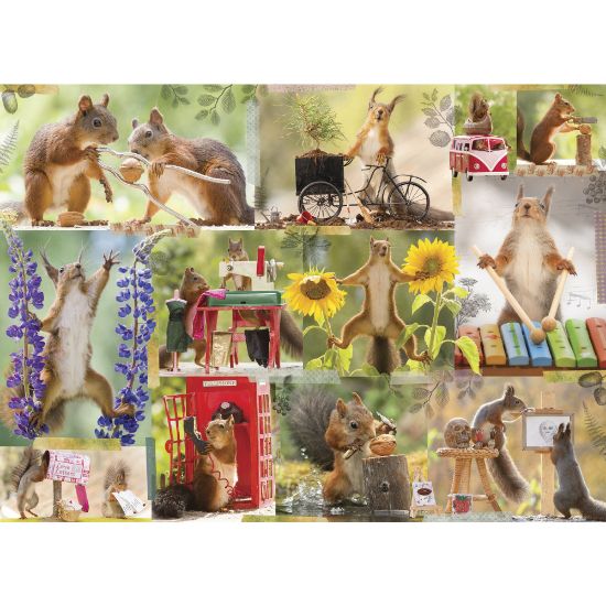 Picture of Willow Creek Press 1,000-Piece Puzzle, 26-5/8in x 19-1/4in, Gettin Squirrelly