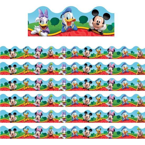 Picture of Eureka School Deco Trim, Mickey Mouse Clubhouse Characters, 37ft Per Pack, Set Of 6 Packs