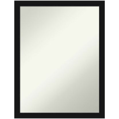 Picture of Amanti Art Narrow Non-Beveled Rectangle Framed Bathroom Wall Mirror, 26in x 20in, Avon Black