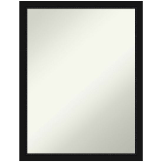 Picture of Amanti Art Narrow Non-Beveled Rectangle Framed Bathroom Wall Mirror, 26in x 20in, Avon Black