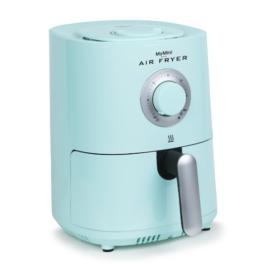 Picture of Nostalgia MyMini 1-Qt Air Fryer, 8-13/16inH x 9-7/8inW x 7-13/16inD, Aqua