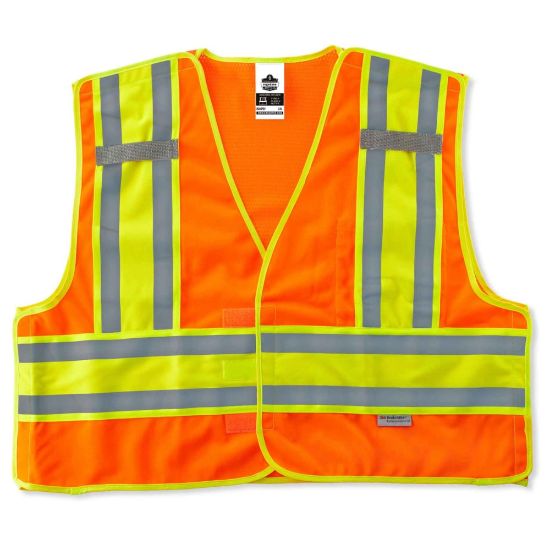 Picture of Ergodyne GloWear Safety Vest, Public, Type-P Class 2, Small/Medium, Orange, 8245PSV