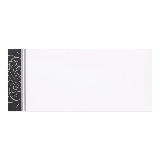 Picture of Great Papers! #10 Coordinating Envelopes, Gummed Seal, Scrolls, Black/Silver, Pack Of 50