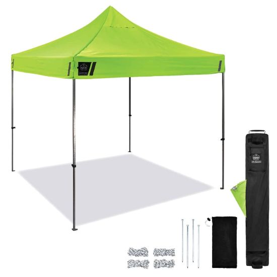 Picture of Ergodyne SHAX 6000 Heavy-Duty Pop-Up Tent, 10ft x 10ft, Lime