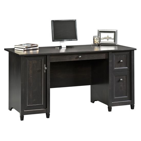 Picture of Sauder Edge Water 59inW Computer Desk, Estate Black