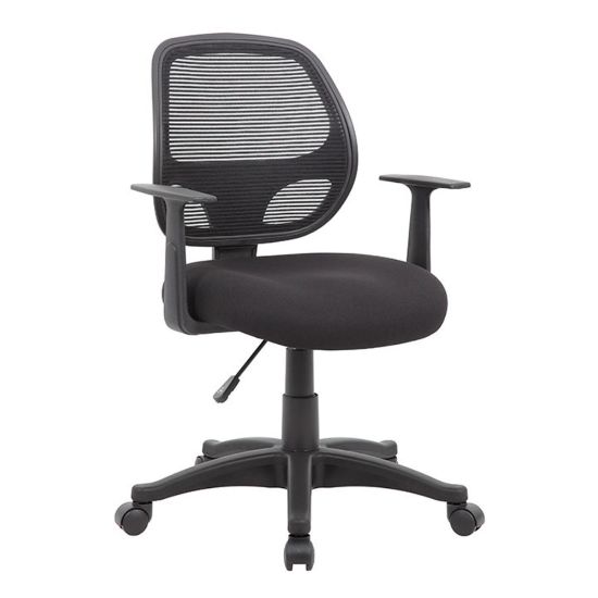 Picture of Boss Office Products Commercial Grade Ergonomic Mesh High-Back Task Chair With Arms, Black