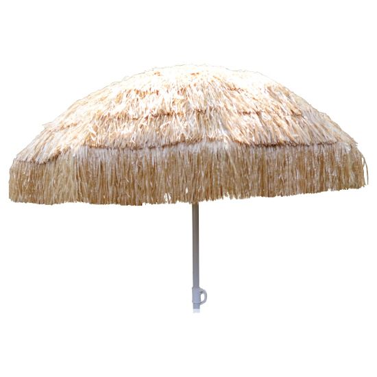 Picture of Amscan Summer Luau Tiki Umbrella, 75inH x 59inW x 59inD, Brown