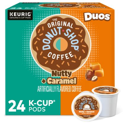 Picture of Keurig The Original Donut Shop Single-Serve K-Cup Pods, Medium Roast, Nutty Caramel, Carton Of 24