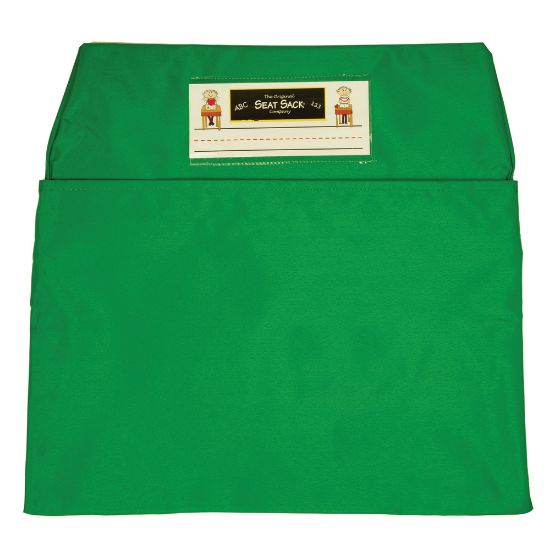 Picture of Seat Sack Chair Pocket, Standard, 14in, Green, Pack Of 2