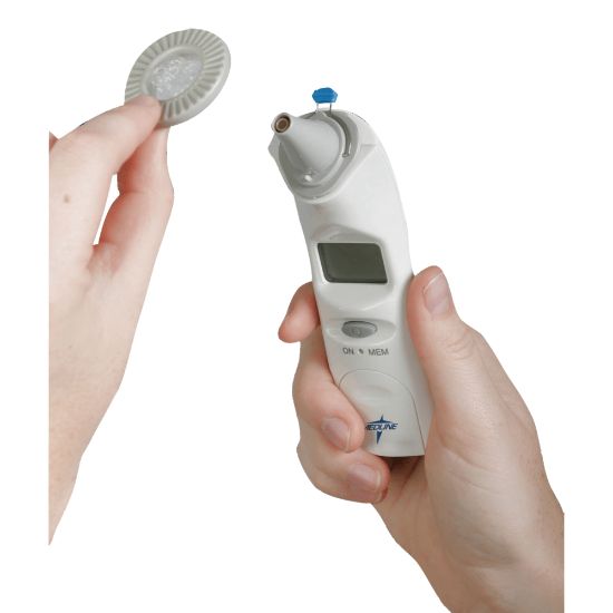 Picture of Medline Tympanic Quick Probe Release Ear Thermometer, White